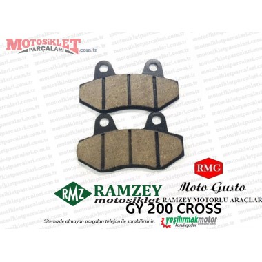 Ramzey, RMG Moto Gusto GY200 Cross Arka Fren Balatası