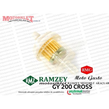 Ramzey, RMG Moto Gusto GY200 Cross Benzin, Yakıt Filtresi