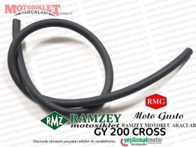 Ramzey, RMG Moto Gusto GY200 Cross Benzin, Yakıt Hortumu (50cm)
