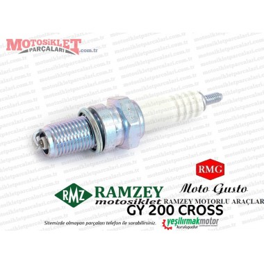 Ramzey, RMG Moto Gusto GY200 Cross Buji - NGK