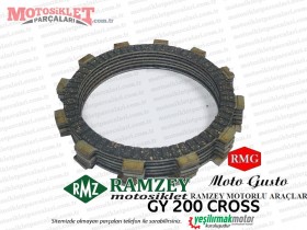 Ramzey, RMG Moto Gusto GY200 Cross Debriyaj Balatası Takım