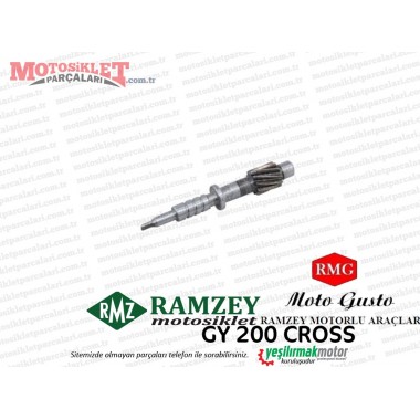 Ramzey, RMG Moto Gusto GY200 Cross Devir Dişli Karşılığı