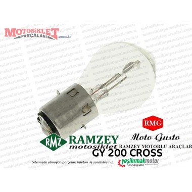 Ramzey, RMG Moto Gusto GY200 Cross Far Ampulü