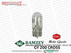 Ramzey, RMG Moto Gusto GY200 Cross Gösterge Dipsiz Ampulü