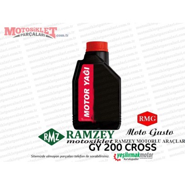 Ramzey, RMG Moto Gusto GY200 Cross Motor Yağı