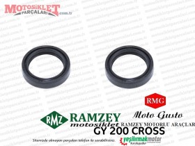 Ramzey, RMG Moto Gusto GY200 Cross Ön Amortisör Keçesi Takım 41/54/11