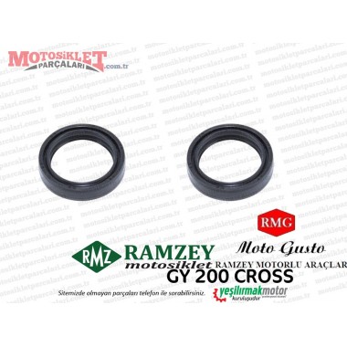 Ramzey, RMG Moto Gusto GY200 Cross Ön Amortisör Keçesi Takım 41/54/11