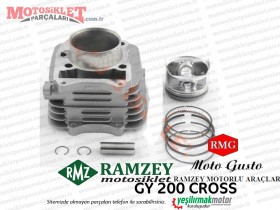 Ramzey, RMG Moto Gusto GY200 Cross Silindir Piston Segman Seti