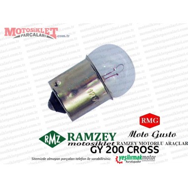 Ramzey, RMG Moto Gusto GY200 Cross Sinyal Ampulü