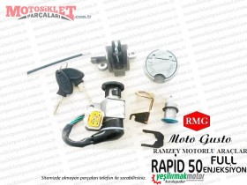 RMG Moto Gusto Rapid 50 (Full Enjeksiyon) Kontak Kilit Seti