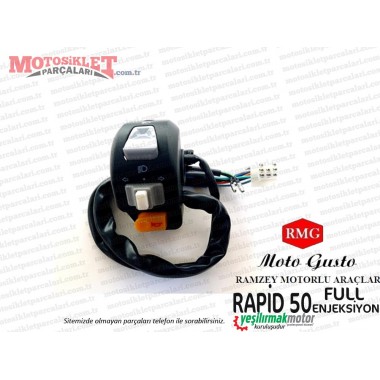 RMG Moto Gusto Rapid 50 (Full Enjeksiyon) Kumanda Paneli Sol
