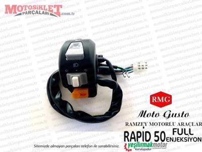 RMG Moto Gusto Rapid 50 (Full Enjeksiyon) Kumanda Paneli Sol