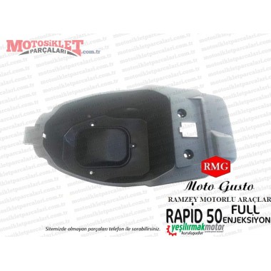 RMG Moto Gusto Rapid 50 (Full Enjeksiyon) Sele Alt Bagaj (KAPAKSIZ !!! )