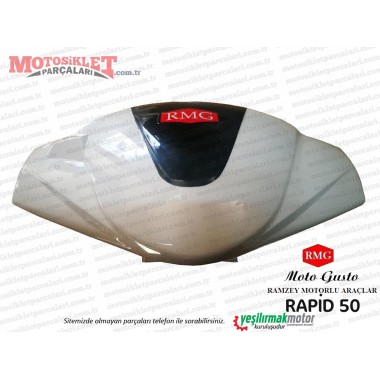RMG Moto Gusto Rapid 50 Gidon Muhafazası Ön Beyaz