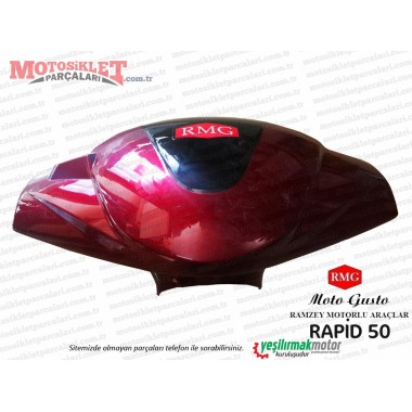 RMG Moto Gusto Rapid 50 Gidon Muhafazası Ön Kırmızı