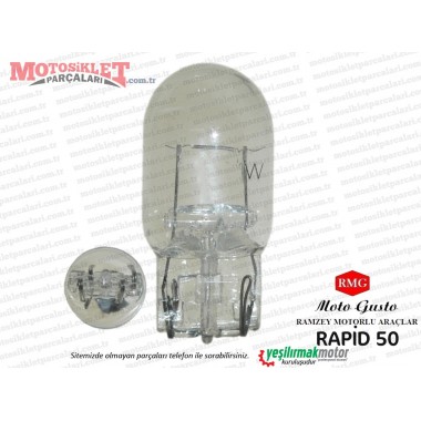 RMG Moto Gusto Rapid 50 Gösterge Dipsiz Ampulü