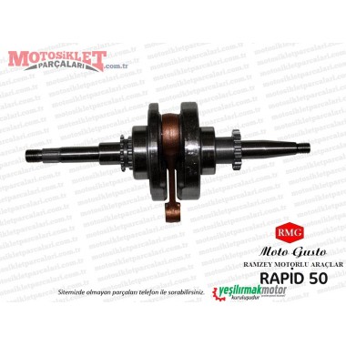 RMG Moto Gusto Rapid 50 Krank Komple