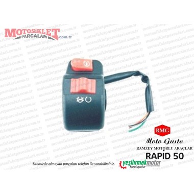 RMG Moto Gusto Rapid 50 Kumanda Paneli Sağ