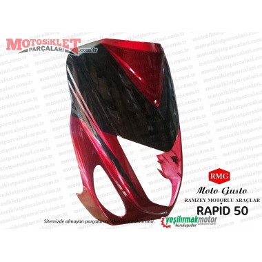 RMG Moto Gusto Rapid 50 Ön Göğüs, Far Grenajı Kırmızı