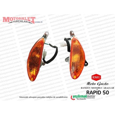 RMG Moto Gusto Rapid 50 Ön Sinyal Takım