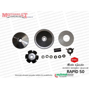 RMG Moto Gusto Rapid 50 Ön Varyatör ve Dişlisi Komple