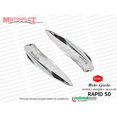 RMG Moto Gusto Rapid 50 Sele Altı Grenaj Sağ-Sol Takım Beyaz