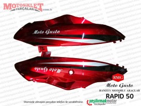 RMG Moto Gusto Rapid 50 Sele Altı Grenaj Sağ-Sol Takım Kırmızı