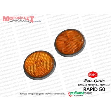 RMG Moto Gusto Rapid 50 Yan Reflektör Takım