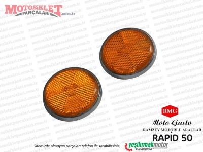 RMG Moto Gusto Rapid 50 Yan Reflektör Takım