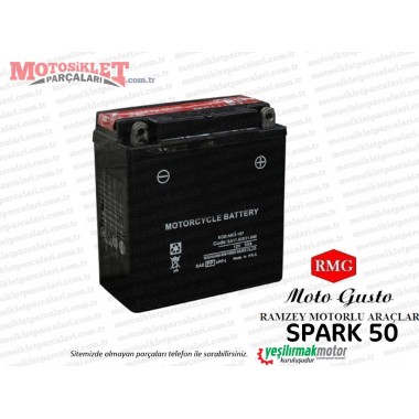 RMG Moto Gusto Spark 50 Akü