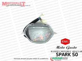 RMG Moto Gusto Spark 50 Gösterge, Kilometre Saati Komple