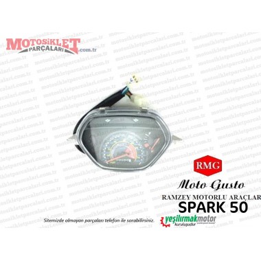 RMG Moto Gusto Spark 50 Gösterge, Kilometre Saati Komple