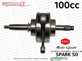 RMG Moto Gusto Spark 50 Krank Komple (100cc)