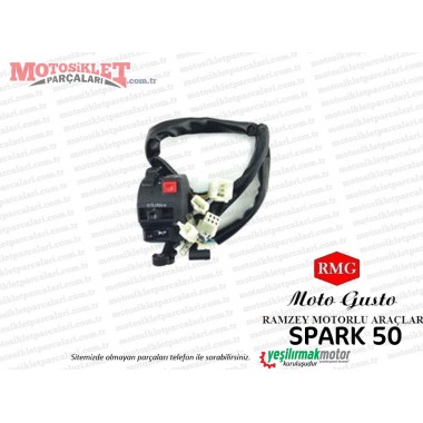 RMG Moto Gusto Spark 50 Kumanda Paneli Sol