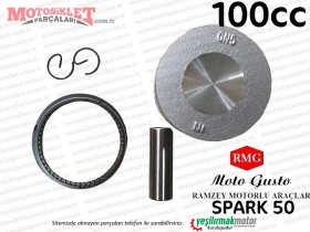 RMG Moto Gusto Spark 50 Piston Segman Seti (100cc)