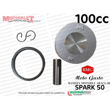 RMG Moto Gusto Spark 50 Piston Segman Seti (100cc)