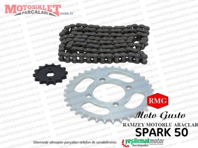 RMG Moto Gusto Spark 50 Zincir Dişli Seti