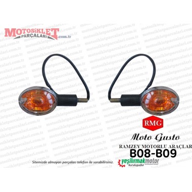 RMG Moto Gusto B08-B09 Scooter Arka Sinyal Takım