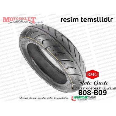 RMG Moto Gusto B08-B09 Scooter Dubleks (Tubeless) Dış Lastik 120/70/12