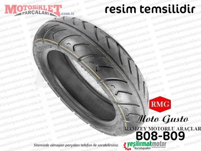 RMG Moto Gusto B08-B09 Scooter Dubleks (Tubeless) Dış Lastik 120/70/12