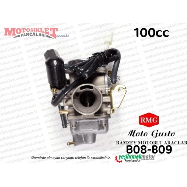 RMG Moto Gusto B08-B09 Scooter Karbüratör Komple (100cc)