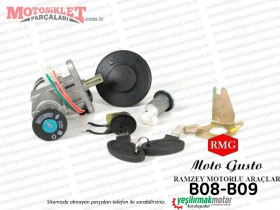 RMG Moto Gusto B08-B09 Scooter Kontak Kilit Seti