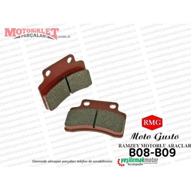 RMG Moto Gusto B08-B09 Scooter Ön Fren Balatası Takım