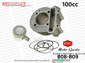 RMG Moto Gusto B08-B09 Scooter Silindir Piston Segman Seti (100cc)