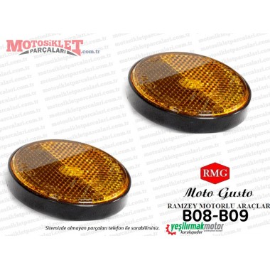 RMG Moto Gusto B08-B09 Scooter Yan Reflektör Takım