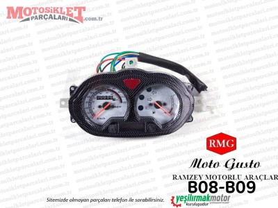 RMG Moto Gusto B08-B09 Scooter Gösterge Kilometre Saati (B08 MODELİ)