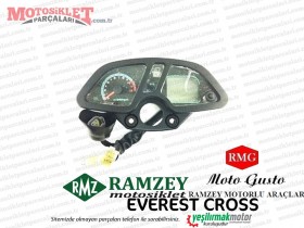 Ramzey, RMG Moto Gusto Everest Cross Gösterge, Kilometre Saati Komple