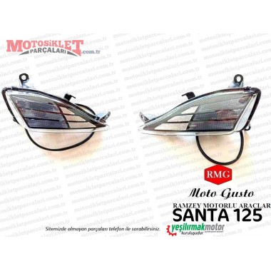 RMG Moto Gusto Santa 125 Ön Sinyal Sağ-Sol Takım