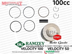 Ramzey, RMG Moto Gusto Velocity Piston Segman Seti (100cc)