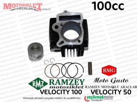 Ramzey, RMG Moto Gusto Velocity Silindir Piston Segman Seti (100cc)